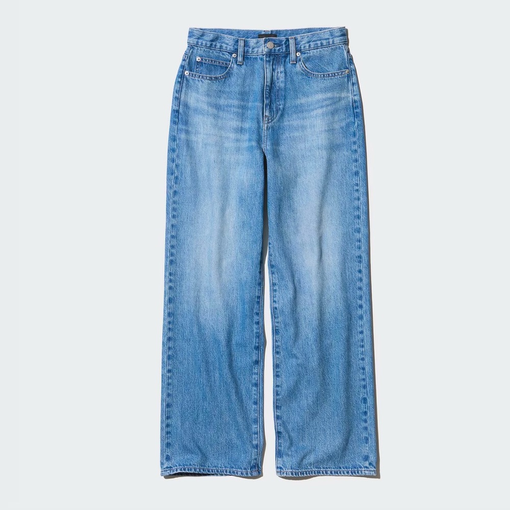Uniqlo Women's Blue Flare & Wide Leg Jeans - Picture 2 of 8